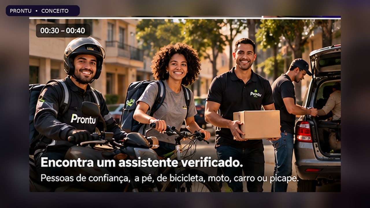 Conceito visual de assistentes em diferentes modalidades